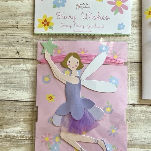 Meri Meri Fairy Wishes Cardboard Centerpiece and 10 Foot Garland Party Decor - Picture 5 of 15