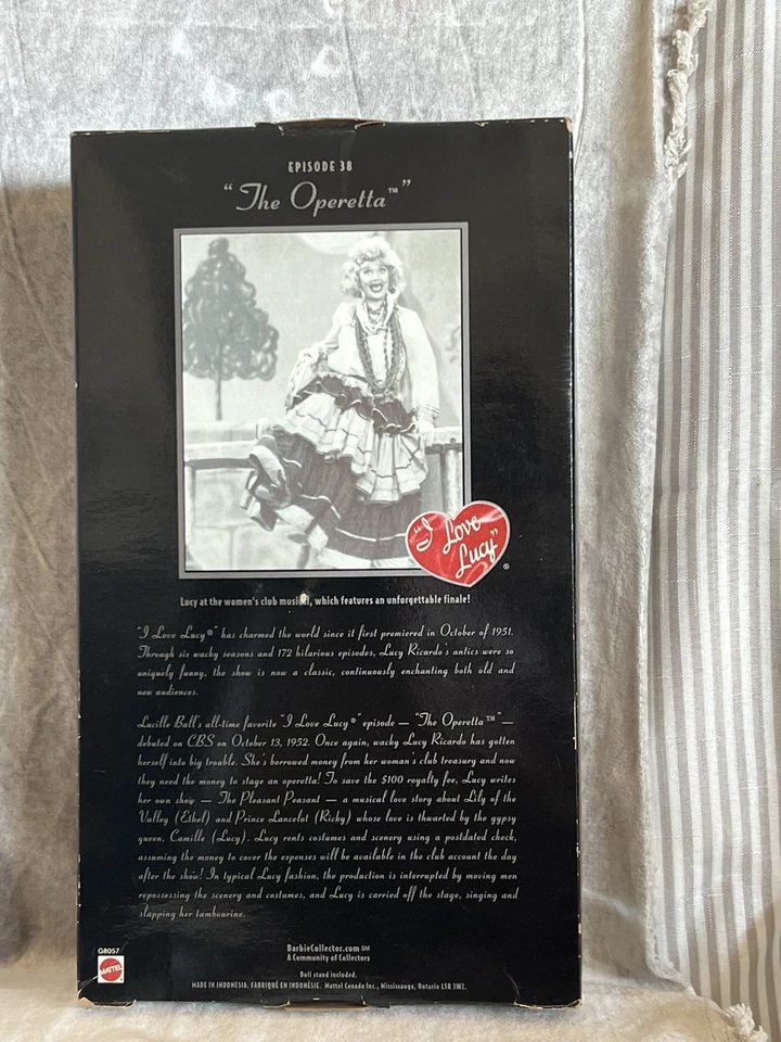 Muñeca Barbie Lucille Ball I Love Lucy #38 The Operetta Edición Coleccionista 2002 Foto 2 de 2