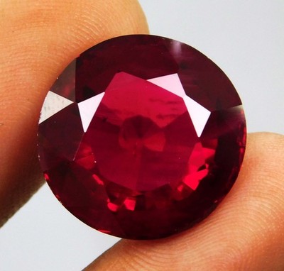 Rare 21.80 Ct Natural Burma Pigeon Blood Ruby Unheated Certified Red Gemstone