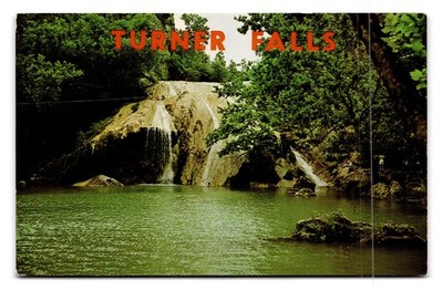 Turner Falls Davis Oklahoma Scenic Waterfall Vintage Postcard Color by Baxter