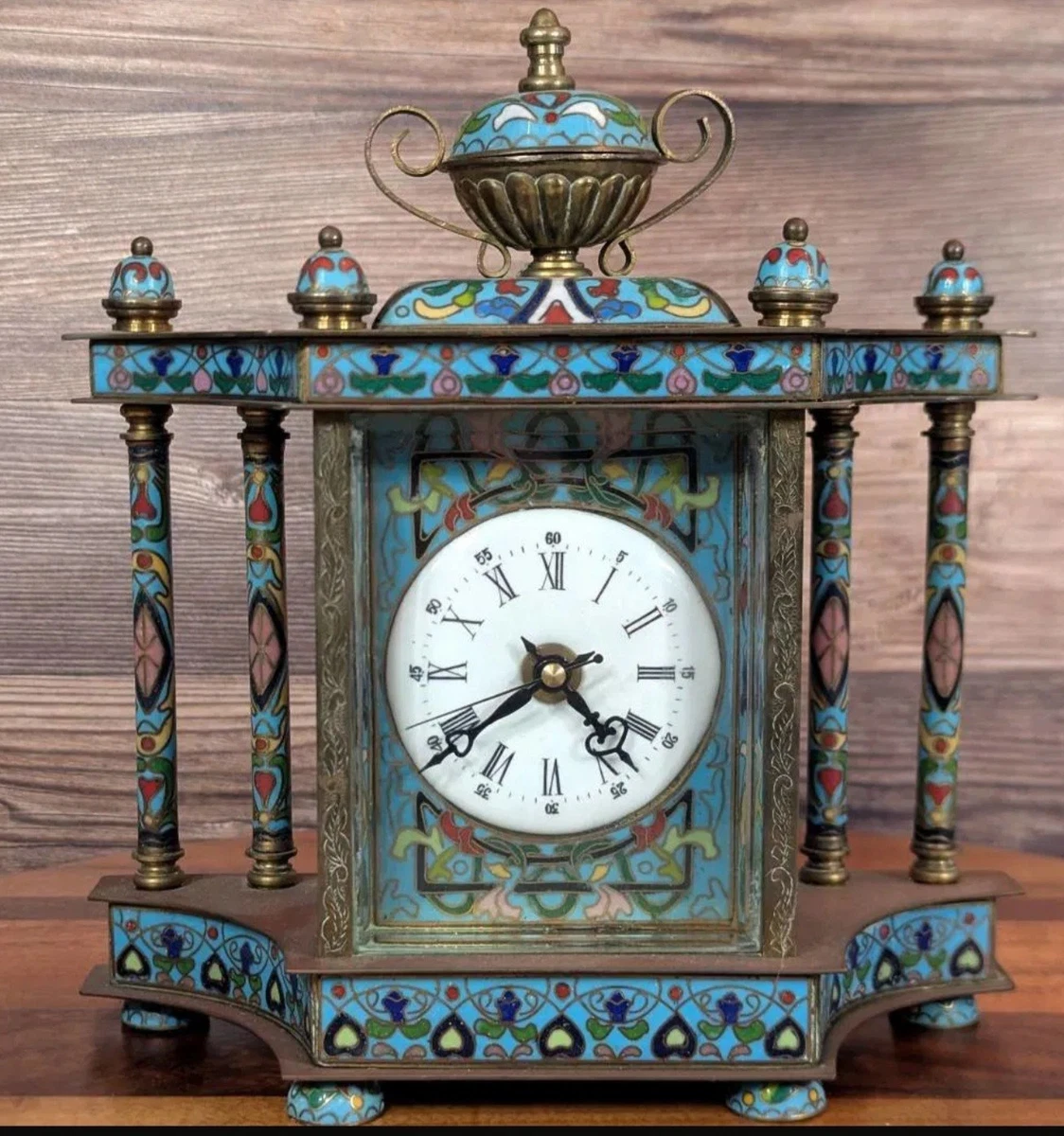 景泰蓝时钟古董时钟| eBay
