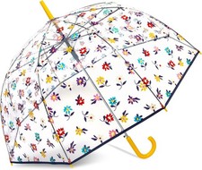 Clear Auto Open Bubble Umbrella See Through, Rain Windproof,