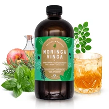 VINGA Organic Spearmint & Rosemary Moringa Infusion – Daily Herbal Tonic with...