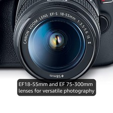 Canon T7 EOS Rebel DSLR Camera EF-S 18-55mm IS II + 500mm Telephoto Lens Pro Kit