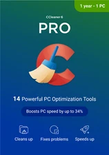 CCleaner Professional 1 PC 1 Year