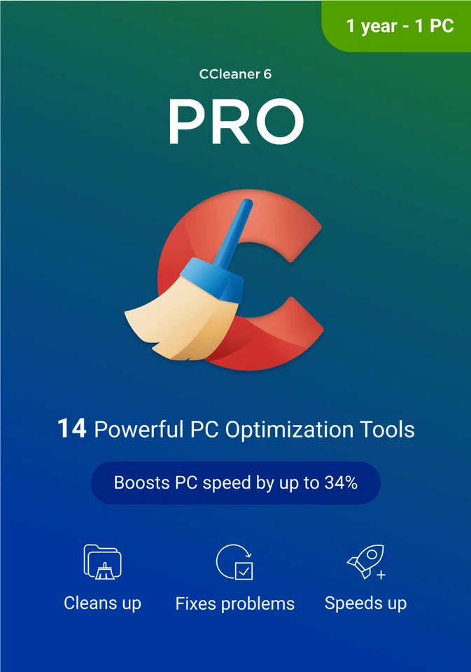 CCleaner Professional 2026 1 PC / Windows 1 Jahr | Tuneup | Per Email ESD NEU - Bild 2 von 4