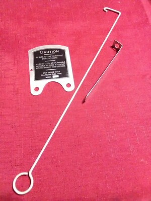 Maytag MODEL 92 caution plate & kill switch + kill rod SHORT DEEP TANK S-279