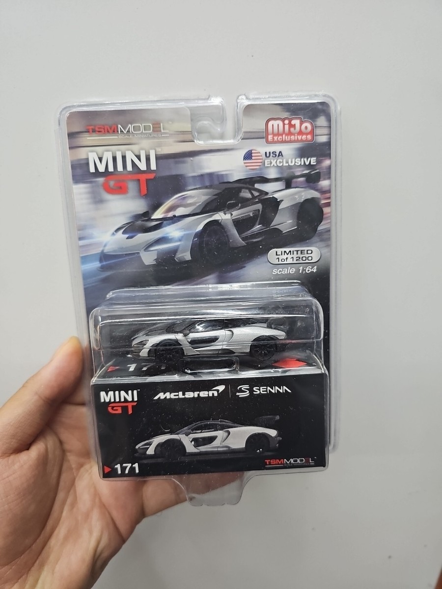 MINI GT McLaren Senna 171 2個セット MINI GT 171 LHD McLaren Senna Silver mijo USA Exclusive TSM