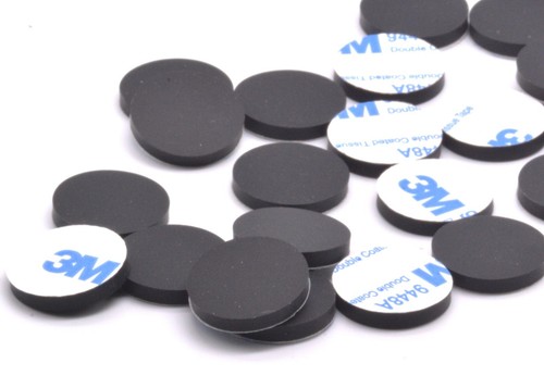 Laptop Computer Silicone Rubber Feet 3/4" x 1/8" Thick 3M Backing 8 Pack - Picture 3 of 5