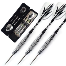 CUESOUL ARCHER 20g Steel Tip Brass Barrels Darts Set With Dart Case