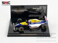 Williams F1 FW15C #2 Alain Prost 1993 World Champion 1:43 MINICHAMPS with CAMEL
