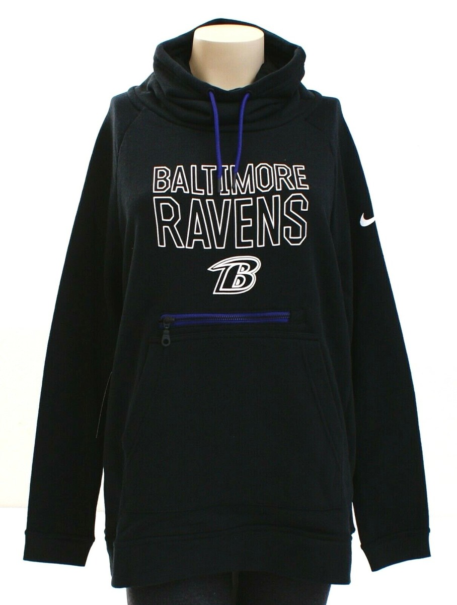 Nike Black NFL Baltimore Ravens Mock Neck Sweatshirt Women's