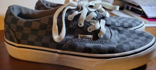 Checkered Vans Sneakers Youth Shoes Sz 4 Off the Wall Grey Black 721356 Lace Up - Picture 5 of 13