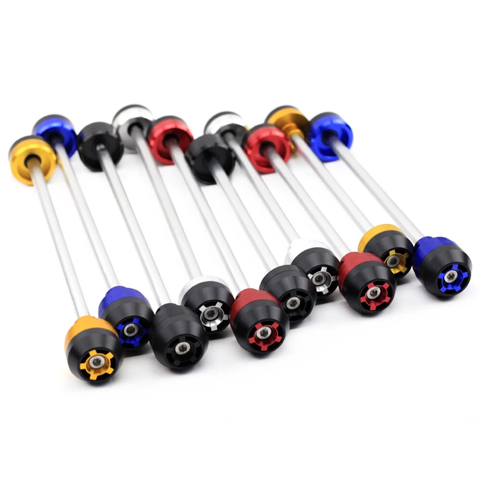 Protector deslizante de choque horquilla eje delantero trasero 2004-2015 para Suzuki GSXR 600/750 Foto 2 de 4