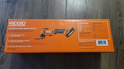 RIDGID 18v Oscillating Multi-Tool Kit,