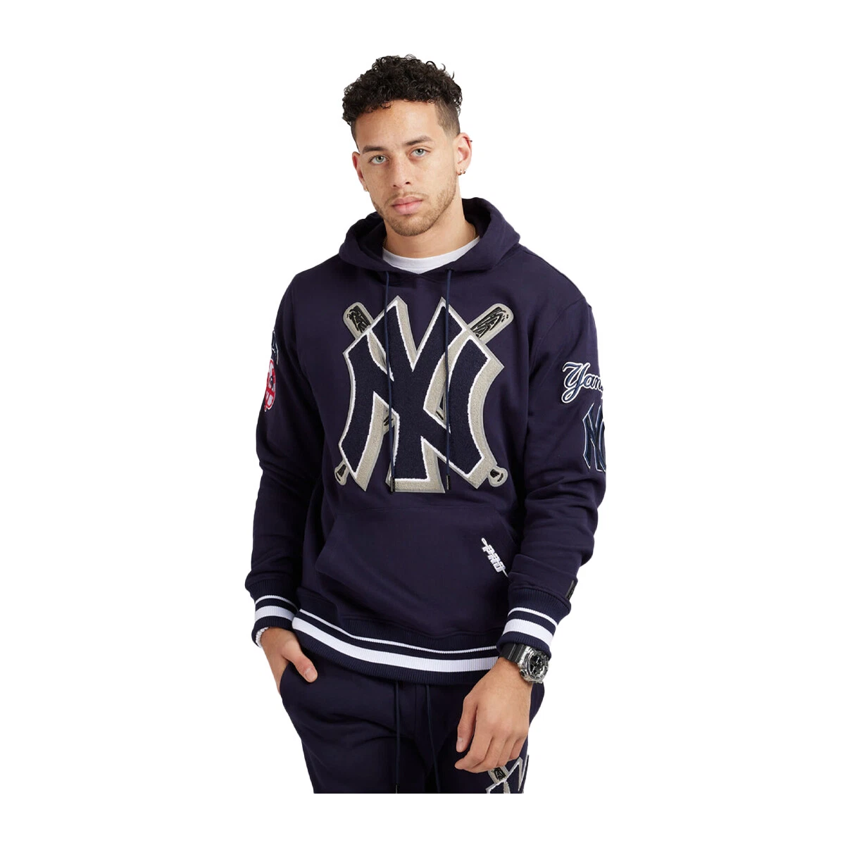 Pro Standard New York Yankees MLB Hoodie Mash Up Men Midnight Navy