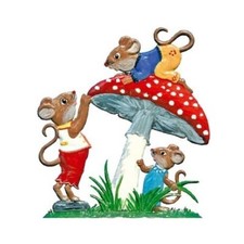 Wilhelm Schweizer Zinnfigur Mäusespiel am Pilz