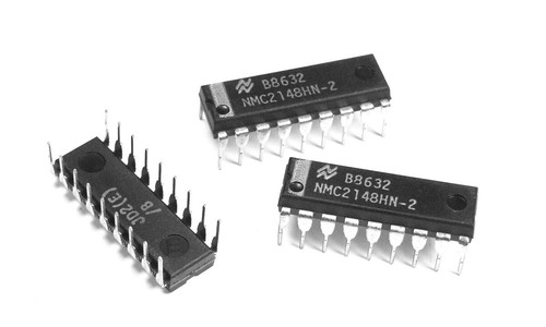 3 X Circuit Intégré SRAM NMC2148HN-2 - 1024 X 4 Bits, 45ns - National Semiconductor