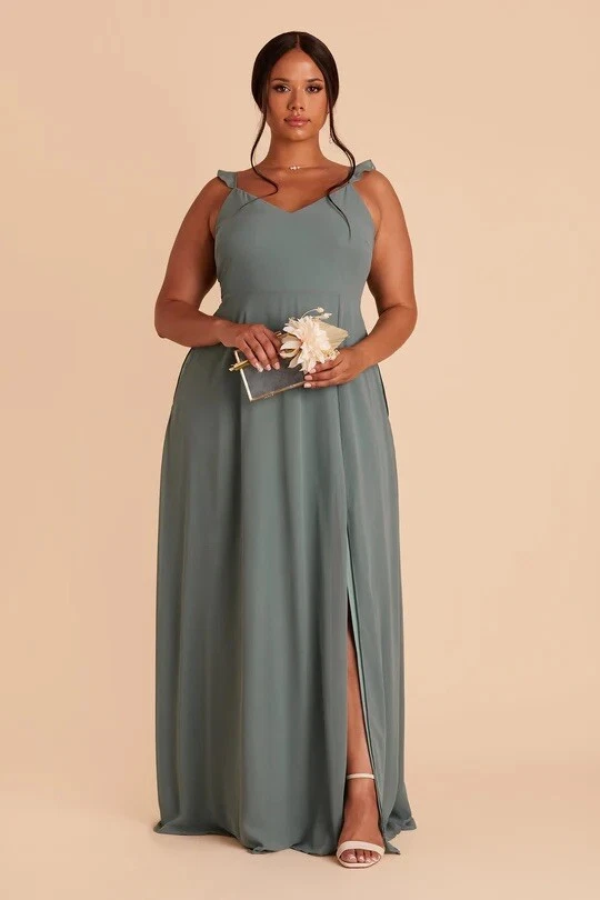 3x bridesmaid dresses Dark Teal Teal And Silver Bridesmaid Dresses Dark Teal Bridesmaid Dress  Matte Satin Size 3X Birdy Grey Lydia