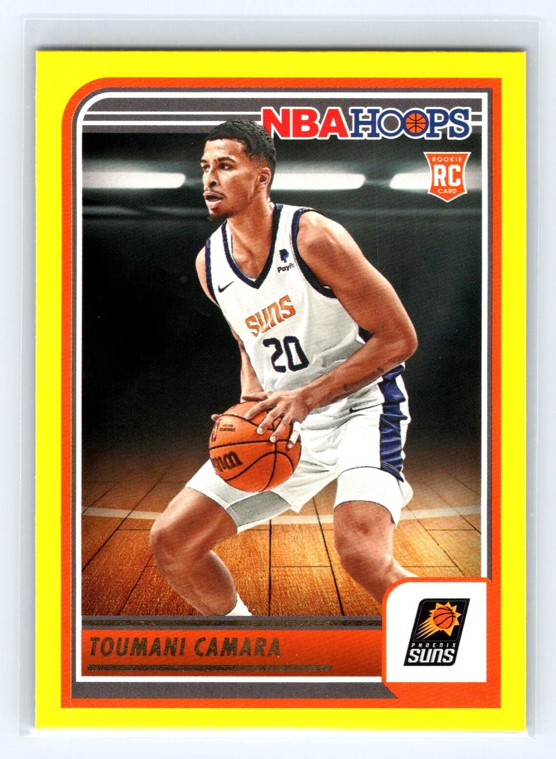 2023-24 Panini NBA Hoops Yellow RC #231 Toumani Camara Phoenix Suns