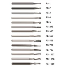 Dental Carbide Bur Friction Grip FG Round 557 330 701 For High Speed Handpiece