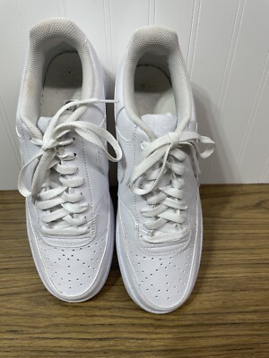 NIKE MENS COURT VISION LOW SNEAKER - WHITE 10.5 Nike Mens Court Vision Low CD5463-100 White Casual Shoes  main image 4