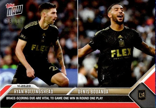 Ryan Hollingshead & Denis Bouanga 2023 Topps Now MLS #5/10 LA GALAXY