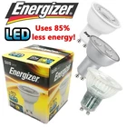 ENERGIZER LED GU10 SPOTLIGHT LAMP BULB 3W 5W ENERGY SAVING COOL/WARM WHITE