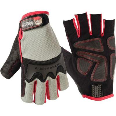 Grease Monkey Pro Fingerless Gloves - Landscaping Gloves, Auto Mechanic Gloves