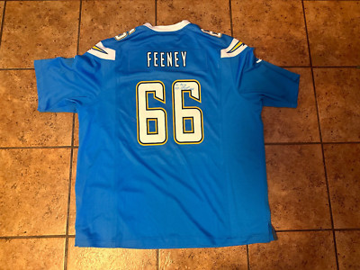 San Diego Chargers Dan Feeney 2XL Signed Nike Jersey