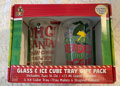 ELF Glass & Ice Cube Tray Combo Gift Pack - Includes Two 16 Ounce Glass Tumbler - 第 1/11 張圖片