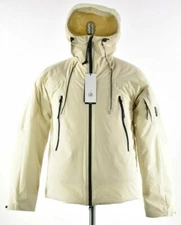 C.P. (CP) Company NWT Pro-Tek Lightweight Hooded Puff Jacket Size L 52 in Cream