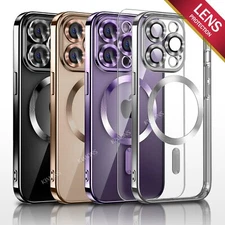 Shockproof Mag Safe Case For iPhone 16 15 14 Pro Max 13 12 11 Camera Lens Cover