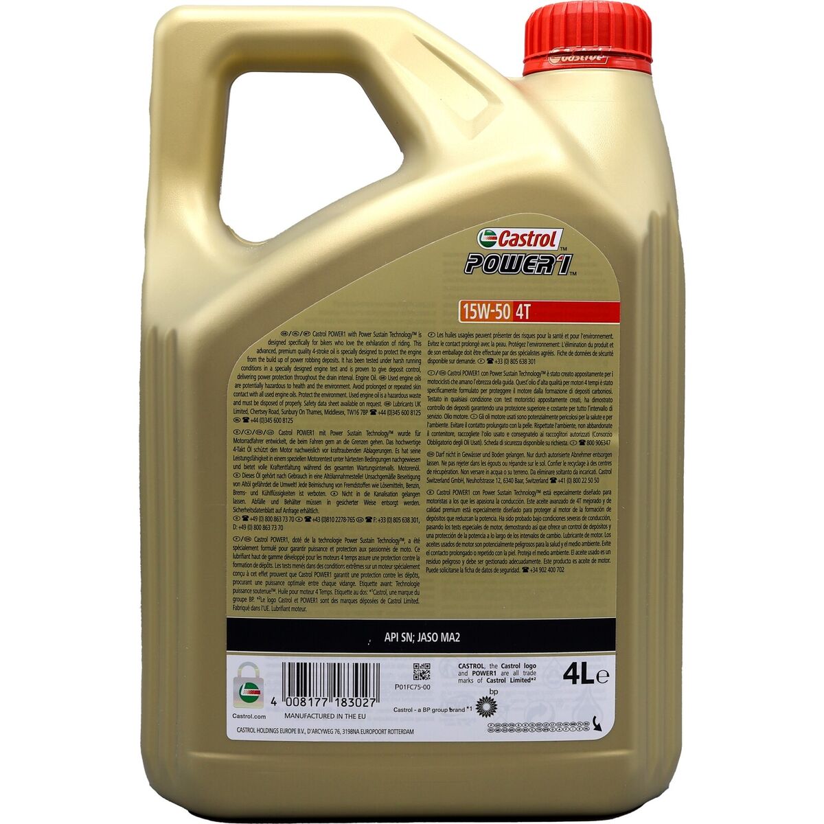 Aceite Castrol Moto 4T Power 1 20w50 1Ltr