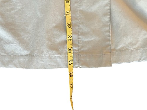 London Fog Light Green Women’s Trench Coat Detachable Hood Medium Raincoat Long - Picture 10 of 11