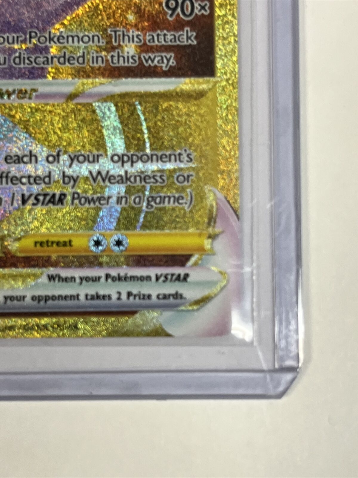 Pokemon Go Mewtwo Vstar 086/078 Gold Effect Secret Rare Textured