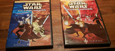 Star Wars Clone Wars: Volume One 1 Two 2 DVD'S - AUTHENTIC USA REGION 1