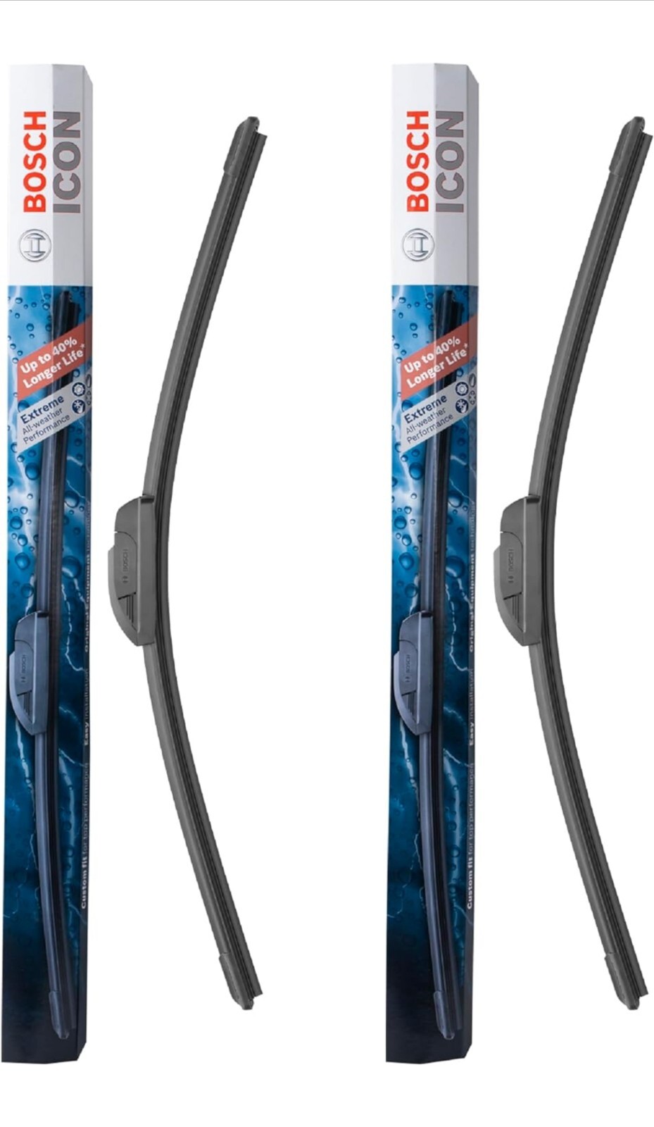 BOSCH 22A22B ICON Beam Wiper Blades Driver and Passenger Side Set