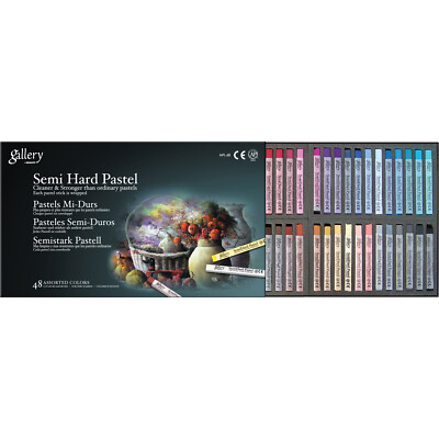MUNGYO Gallery Artists' Semi Hard Pastels 48 Colors High-end Pastel MPL-48