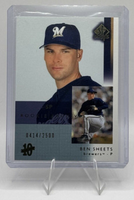 Ben Sheets 2003 Upper Deck Sp Authentic Rookie Card# 115 Num 414/2500