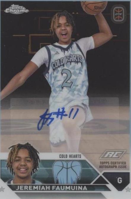 2023-24 Topps Chrome OTE Overtime Elite - Jeremiah Faumuina #A-JF - 1 of 2