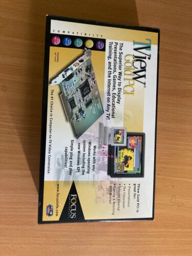 TVIEW GOLD PCI FOCUS NEW IN BOX COMPUTER TO TV VIDEO CONVERSION - 第 1/3 張圖片