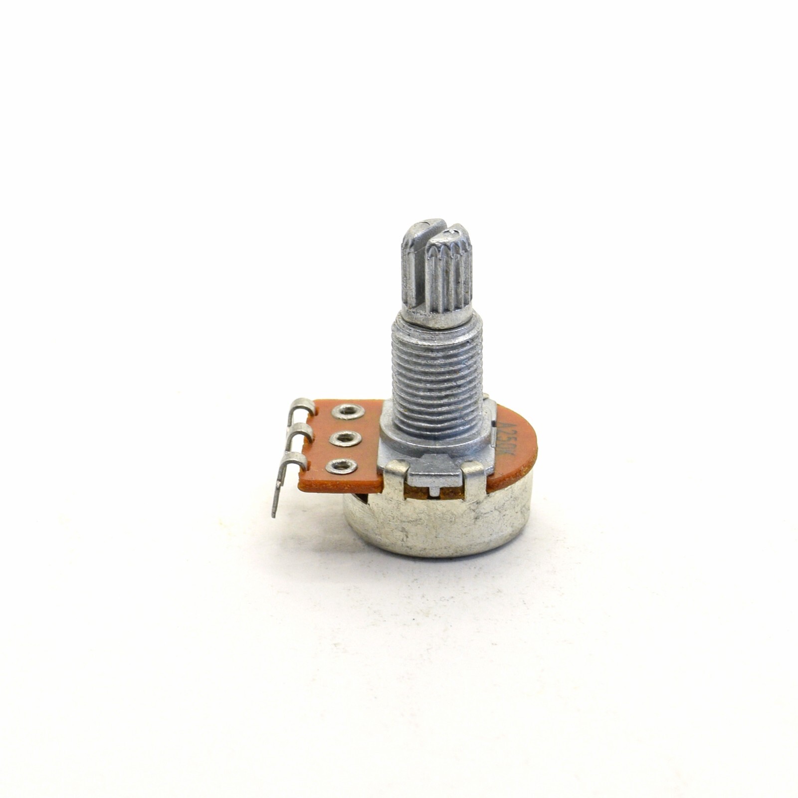 Alpha A250K Mini Potentiometer - 3/8" Shaft, Audio Taper For Guitar/Amplifier Volume