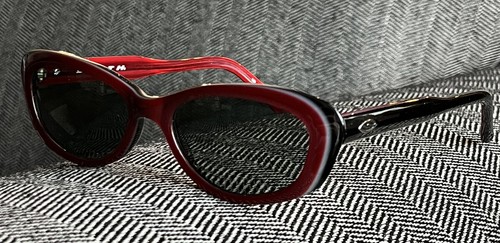 Smith DAISY Cherry/Black Frame with Grey Techlight Glass Lenses NEW In Box +