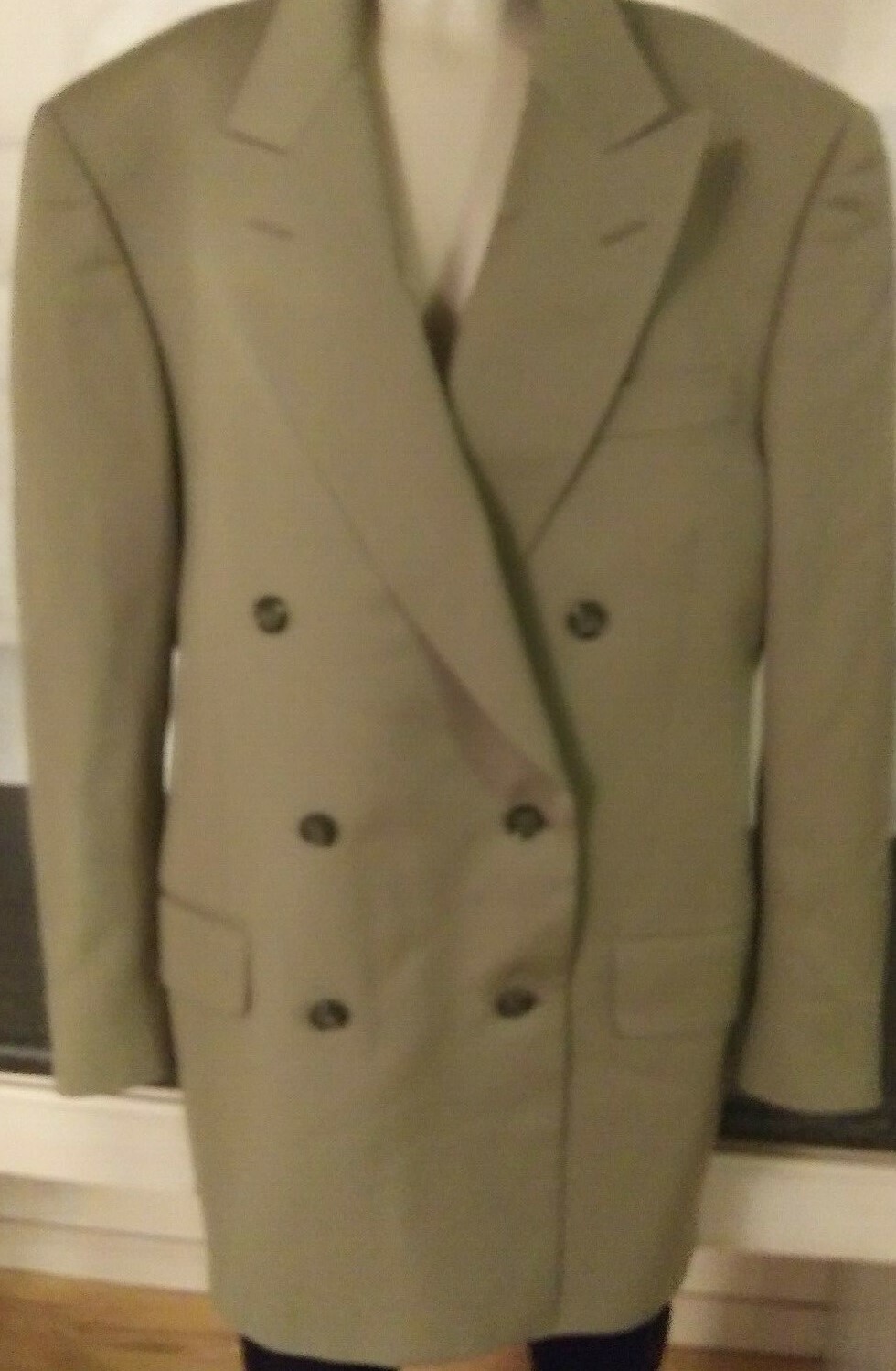 SAINT LAURENT YVESSAINTLAURENT GIACCA TUTA UOMO VERDE TAGLIA 40R MOLTO ATTRAENTE