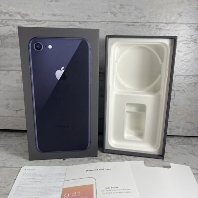 Apple iPhone 8 Space Gray 64gb Retail Empty Box Only NO PHONE Good