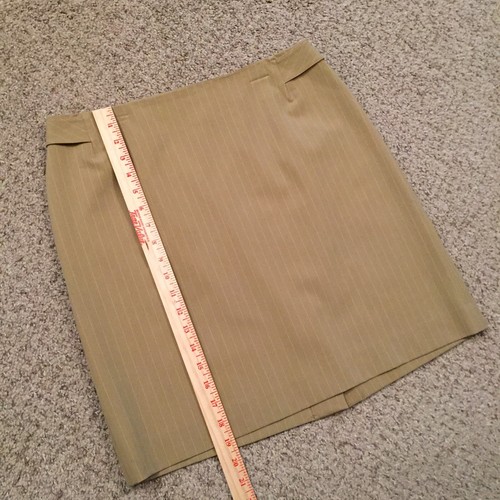 Rafaella Rock Größe 10 kurz beige gestreift ungefüttert Bleistift - Bild 4 von 9