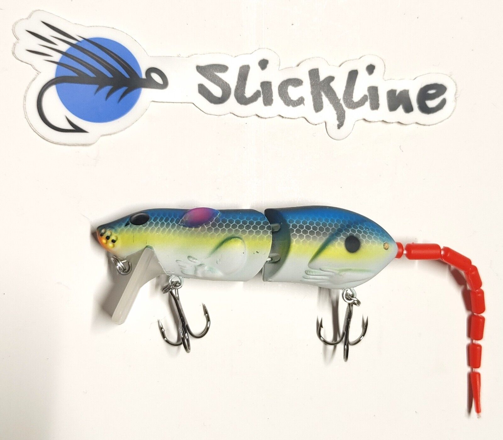 SLICKLINE Floating Jointed Rattling Mouse Swimbait Fishing Lure