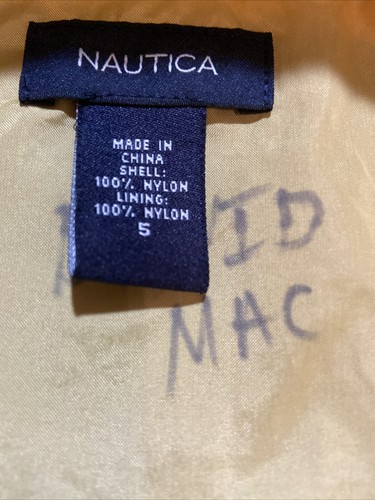 Boy’s Size 5 Nautica Windbreaker Hooded Jacket - Picture 5 of 8