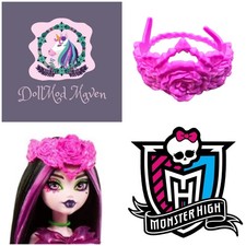 DollMod Maven Monster High Fest DRACULAURA Headpiece Flower Crown Doll Lot